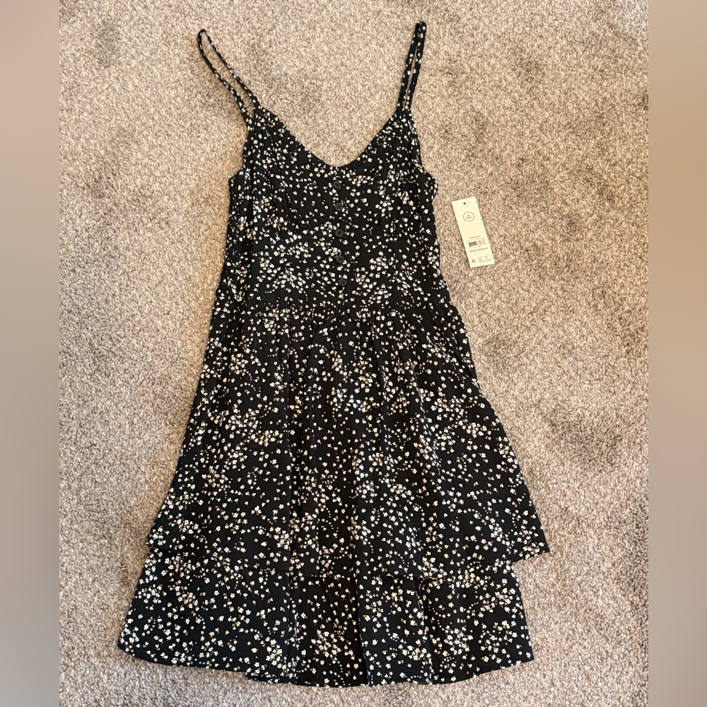 No Boundaries Black and White Mini Dress
